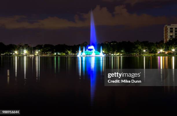 lake eola - lake eola stock pictures, royalty-free photos & images