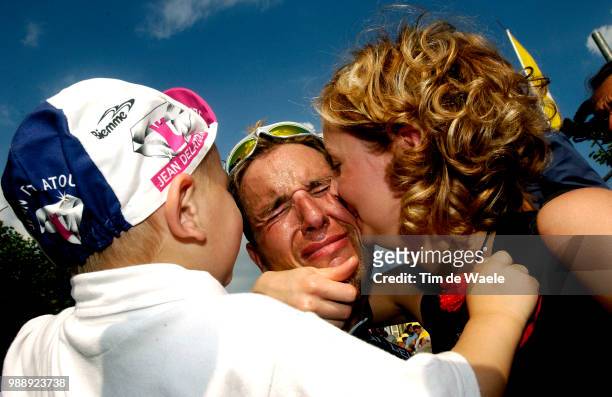Tour De France, Stage 2, Nazon Jean-Patrick, Joie, Vreugde, Celebration, Family, Famille, Famillie, Matteo Nazon, Maryline, La Ferte-Sous-Jouarre -...