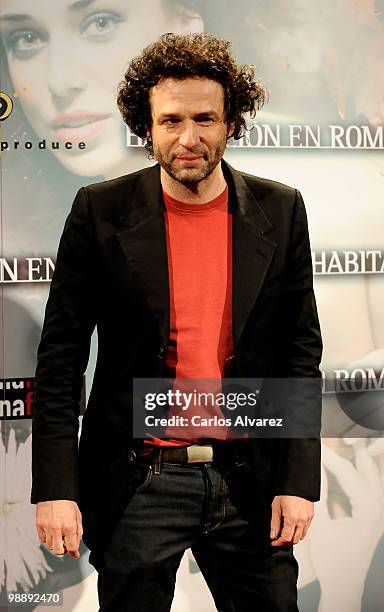 Actor Gustavo Salmeron attends "Habitacion en Roma" premiere at the Capitol cinema on May 6, 2010 in Madrid, Spain.