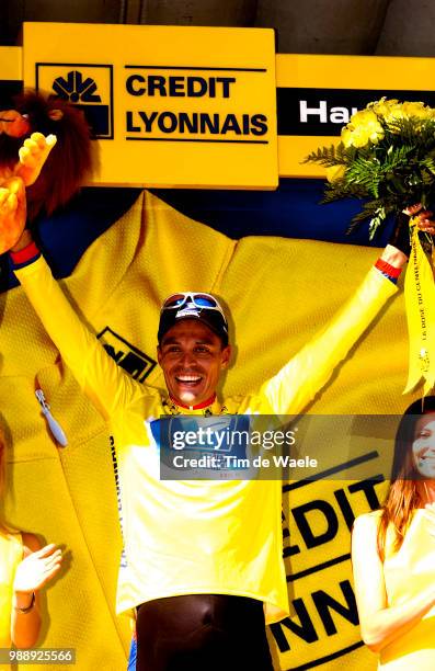 Tour De France, Stage 4, Pena Victor Hugo, Joie, Vreugde, Celebration, Maillot Jaune, Yellow Jersey, Gele Trui, Joinville - Saint-Dizier /Ronde Van...