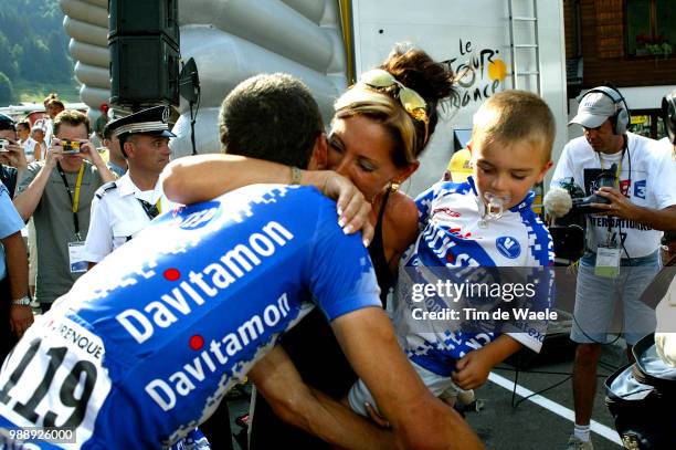 Tour De France, Stage 7, Virenque Richard, Stefanie, Dario, Family, Famille, Familie, Lyon - Morzine-Avoriaz /Ronde Van Frankrijk 2003 , 100 Ans,...