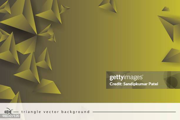 abstract 3d geometric, polygonal, triangle - green quartz stock illustrations