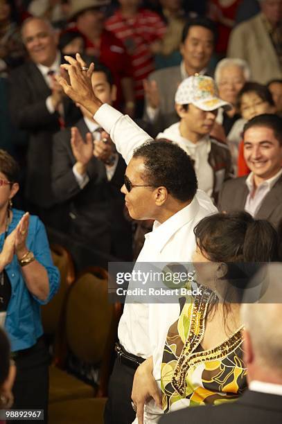 Muhammad Ali during Floyd Mayweather Jr. Vs Shane Mosley fight at MGM Grand Garden Arena. Las Vegas, NV 5/1/2010 CREDIT: Robert Beck