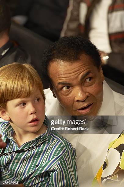 Muhammad Ali during Floyd Mayweather Jr. Vs Shane Mosley fight at MGM Grand Garden Arena. Las Vegas, NV 5/1/2010 CREDIT: Robert Beck