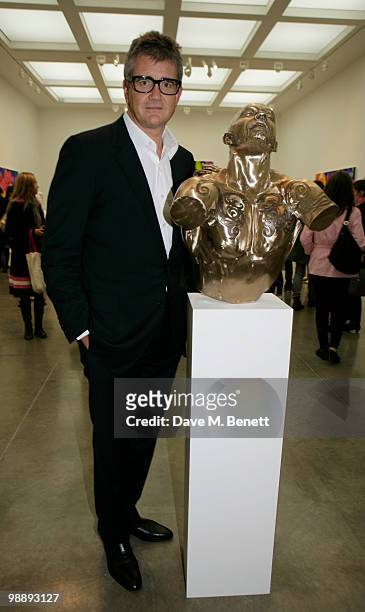 Jay Jopling attends the private view of 'Marc Quinn: Allanah, Buck, Catman, Chelsea, Michael, Pamela and Thomas', at the White Cube Gallery on May 6,...