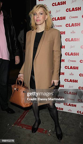 Courtney Love, of US rock group Hole attends the Clash Magazine 50th issue launch party on May 6, 2010 in London, England.