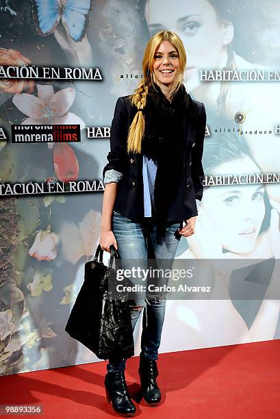 Actress Manuela Velasco attends "Habitacion en Roma" premiere at the Capitol cinema on May 6, 2010 in Madrid, Spain.