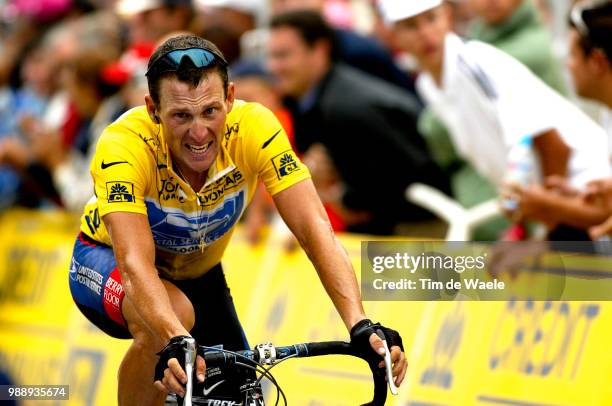 Tour De France, Stage 15, Crash, Chute, Val, Armstrong Lance, Maillot Jaune, Yellow Jersey, Gele Trui, Bagneres-De-Bigorre - Luz-Ardiden , Ronde Van...