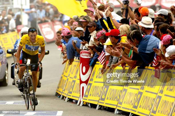 Tour De France, Stage 15, Armstrong Lance, Maillot Jaune, Yellow Jersey, Gele Trui, Bagneres-De-Bigorre - Luz-Ardiden , Ronde Van Frankrijk 2003 ,...