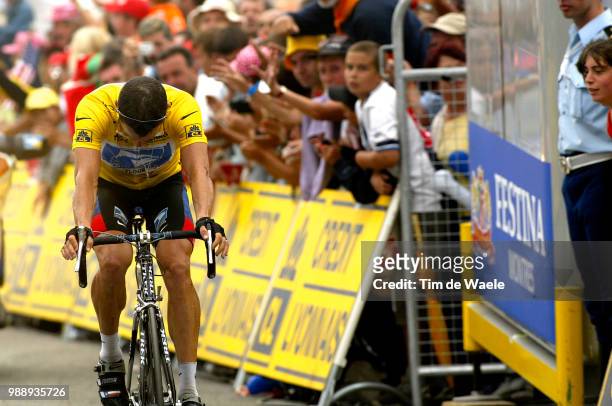 Tour De France, Stage 15, Armstrong Lance, Maillot Jaune, Yellow Jersey, Gele Trui, Bagneres-De-Bigorre - Luz-Ardiden , Ronde Van Frankrijk 2003 ,...