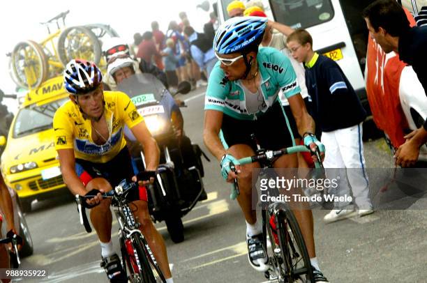 Tour De France, Stage 15, Ullrich Jan, Armstrong Lance, Maillot Jaune, Yellow Jersey, Gele Trui, Bagneres-De-Bigorre - Luz-Ardiden , Ronde Van...