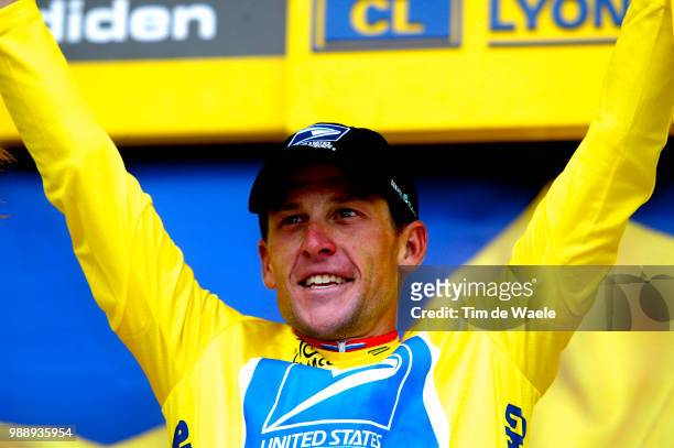 Tour De France, Stage 15, Armstrong Lance, Maillot Jaune, Yellow Jersey, Gele Trui, Joie, Celebration, Vreugde, Bagneres-De-Bigorre - Luz-Ardiden ,...