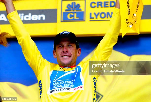 Tour De France, Stage 15, Armstrong Lance, Maillot Jaune, Yellow Jersey, Gele Trui, Joie, Celebration, Vreugde, Bagneres-De-Bigorre - Luz-Ardiden ,...