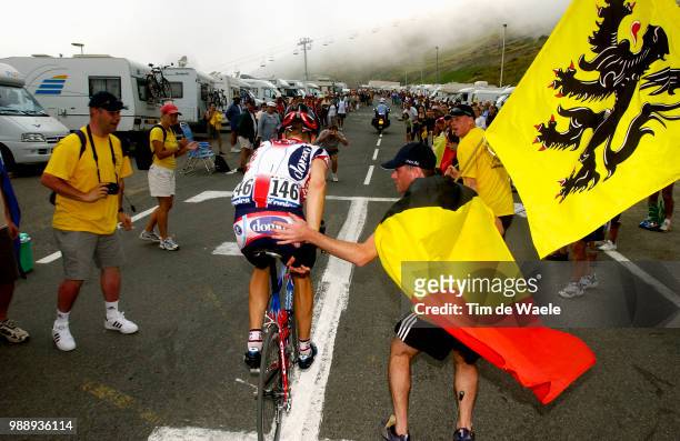 Tour De France, Stage 15, Merckx Axel, Supporters, Fans, Public, Publiek, Bagneres-De-Bigorre - Luz-Ardiden , Ronde Van Frankrijk 2003 , 100 Ans,...