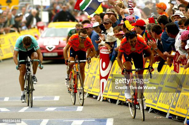 Tour De France, Stage 15, Ullrich Jan, Zubeldia Haimar, Mayo Iban, Bagneres-De-Bigorre - Luz-Ardiden , Ronde Van Frankrijk 2003 , 100 Ans, Jaar, Year...