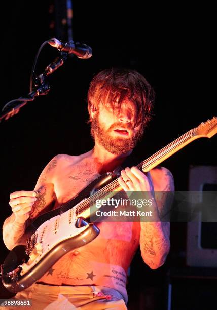 Simon Neil of Biffy Clyro performs at the Hammersmith Apollo on May 6, 2010 in London, England.