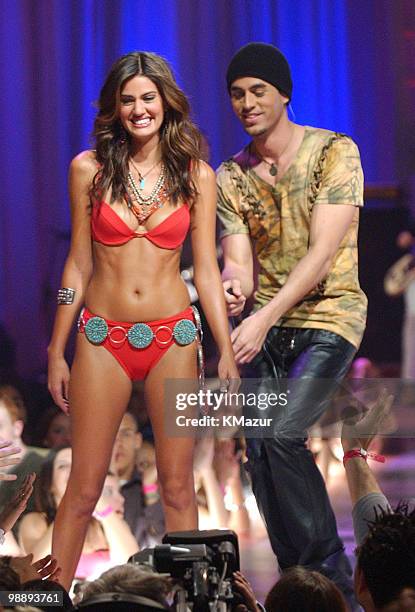 Yamila Diaz-Rahi, Sports Illustrated's Swimsuit 2002 Cover Supermodel, and Enrique Iglesias