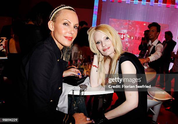 Natascha Ochsenknecht and Mirja du Mont attend the 'OK Style Award 2010' at the british embassy on May 6, 2010 in Berlin, Germany.