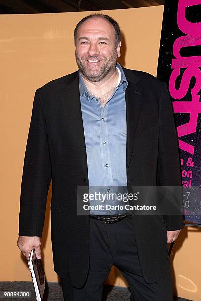 Actor James Gandolfini attends the 21st Annual Dusty Film and Animation Awards at SVA Theater on May 6, 2010 in New York City.
