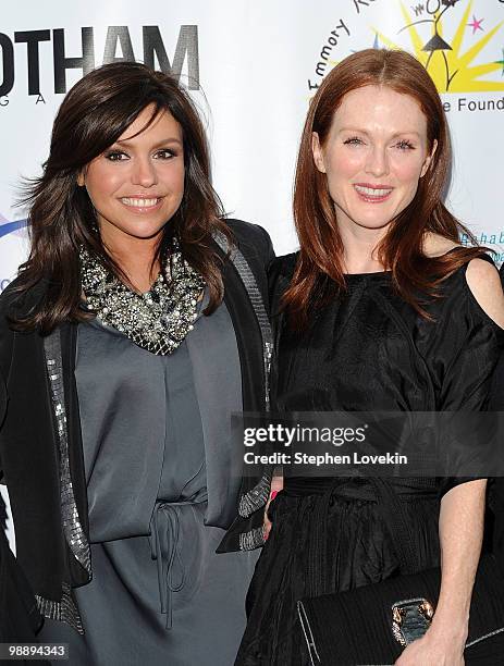 Personality Rachel Ray and actress Julianne Moore attend the 2010 Comedy for a Cure to benefit the Tuberous Sclerosis Alliance at Providence on May...