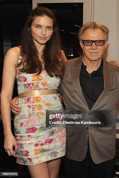 ,Adriana Lima and Harvey Keitel attend the 3rd Annual Aerospace Fight for Fitness Competition at the Aerospace High Performance Center on May 6, 2010...