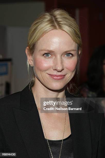 Actress Naomi Watts attends the 2010 NYDG Foundation's Rx Haiti Benefit Gala and Auction at The Greenhouse at Scholastic on May 6, 2010 in New York...