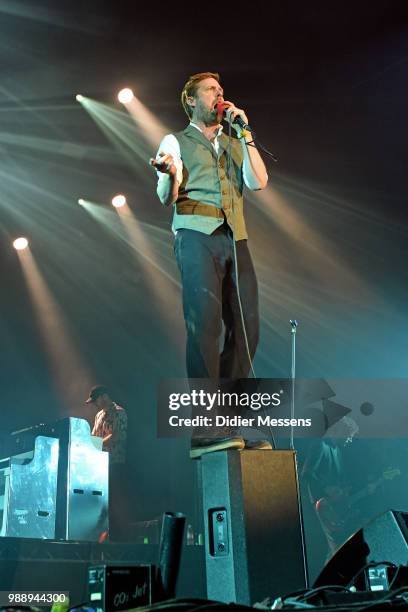 Ricky Wilson of Kaiser Chiefs performs at Rock Zottegem on June 29, 2018 in Zottegem, Belgium.