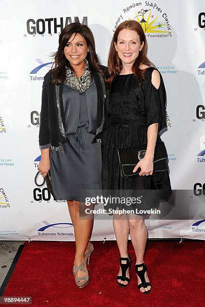 Personality Rachel Ray and actress Julianne Moore attend the 2010 Comedy for a Cure to benefit the Tuberous Sclerosis Alliance at Providence on May...