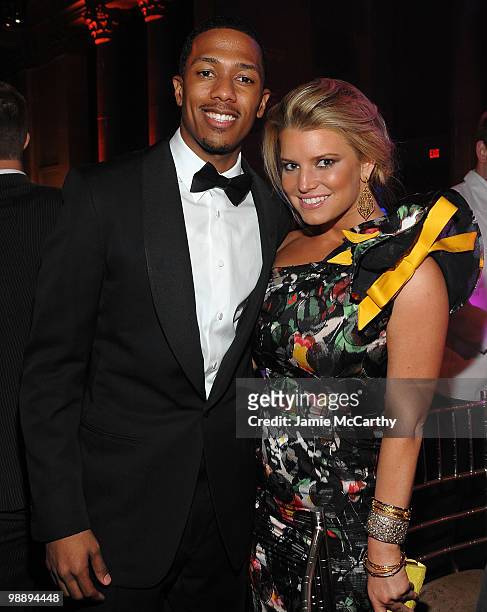 Nick Cannon and Jessica Simpson attend the Operation Smile Annual Gala at Cipriani, Wall Street on May 6, 2010 in New York City.