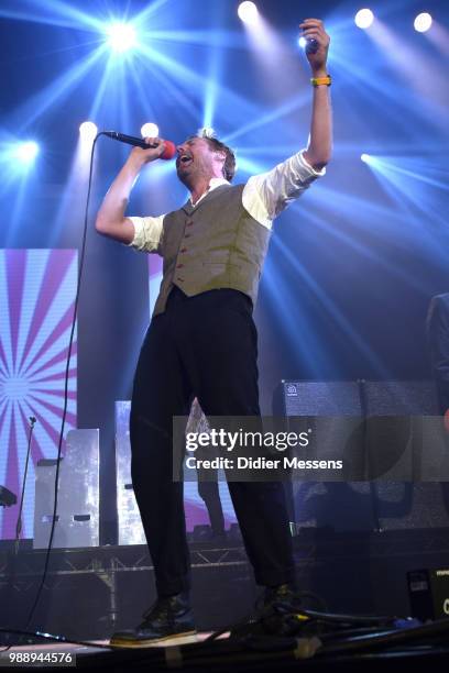 Ricky Wilson of Kaiser Chiefs performs at Rock Zottegem on June 29, 2018 in Zottegem, Belgium.