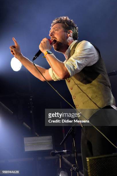 Ricky Wilson of Kaiser Chiefs performs at Rock Zottegem on June 29, 2018 in Zottegem, Belgium.