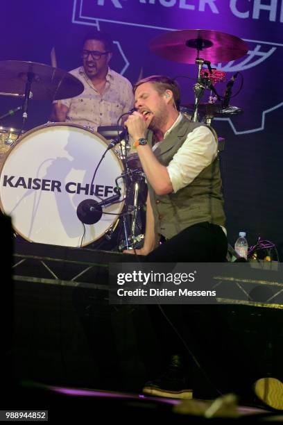 Ricky Wilson of Kaiser Chiefs performs at Rock Zottegem on June 29, 2018 in Zottegem, Belgium.