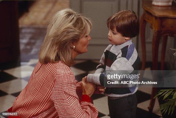 The Heiress"Episode Title" which aired on May 8, 1985. LINDA EVANS;JAMESON SAMPLEY