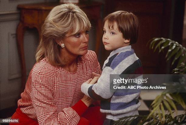 The Heiress"Episode Title" which aired on May 8, 1985. LINDA EVANS;JAMESON SAMPLEY
