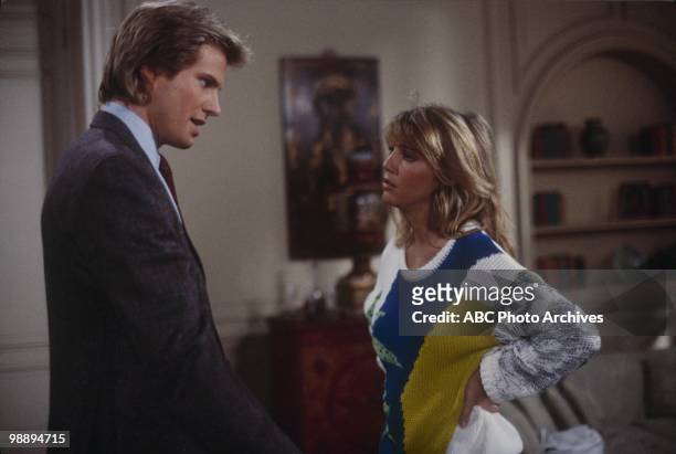 The Heiress"Episode Title" which aired on May 8, 1985. JACK COLEMAN;HEATHER LOCKLEAR