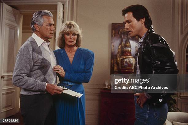 The Heiress"Episode Title" which aired on May 8, 1985. JOHN FORSYTHE;LINDA EVANS;MICHAEL NADER