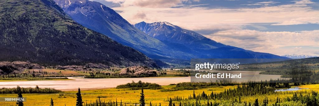 Dezadeash River in the Alsek Valley Haines Junction YT