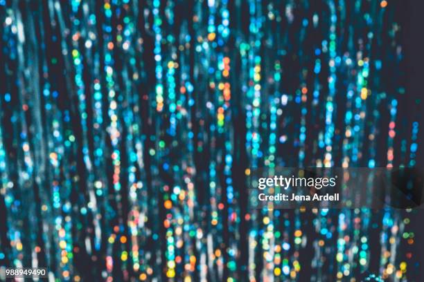 party decoration background, abstract background, silver tinsel background, glitter background - muted color stock pictures, royalty-free photos & images