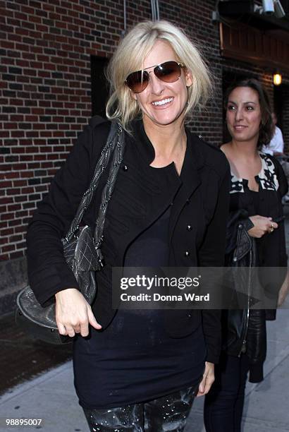 Emily Robison of Courtyard Hounds visits "Late Show With David Letterman" at the Ed Sullivan Theater on May 6, 2010 in New York City.