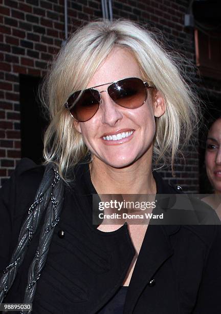 Emily Robison of Courtyard Hounds visits "Late Show With David Letterman" at the Ed Sullivan Theater on May 6, 2010 in New York City.