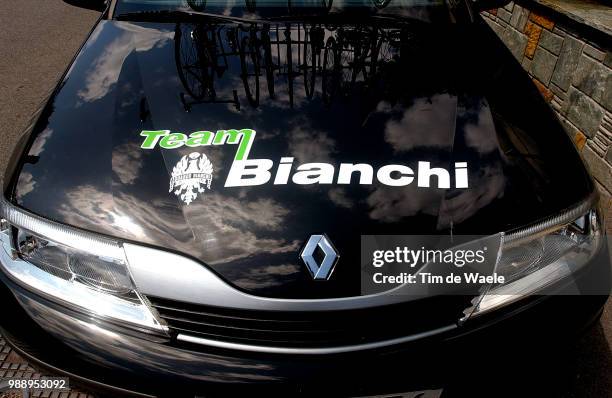 Tour Of Switzerland 2003, Team Equipe Ploeg Bianchi, Auto, Car, Voiture /Stage 2 : Morat - Nyon , Etape, Rit, Tour De Suisse, Ronde Van Zwitserland,