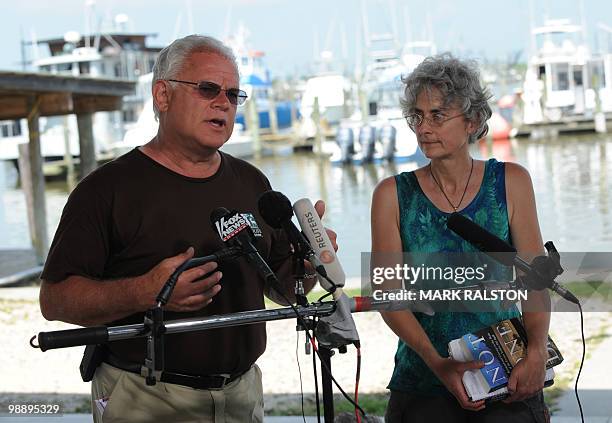 National Wildlife Federation President Larry Schweiger and marine toxicologist Riki Ott talk about the BP Deepwater Horizon platform disaster at the...