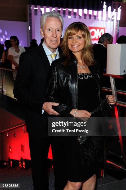 Egon F. Freiheit and wife Maren Gilzer attend the 'OK! Style Award 2010' at the British Embassy on May 6, 2010 in Berlin, Germany.