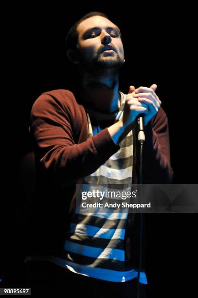 James Graham of The Twilight Sad performs on stage at Hammersmith Apollo on May 6, 2010 in London, England.