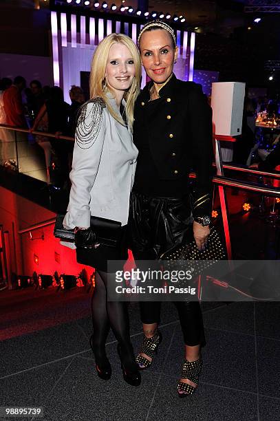 Mirja du Mont and Natascha Ochsenknecht attend the 'OK! Style Award 2010' at the british embassy on May 6, 2010 in Berlin, Germany.