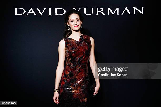 Actress Emmy Rossum attends the 30th Anniversary celebration cocktail reception with Rebirth of NYC Flagship hosted by David Yurman and in...