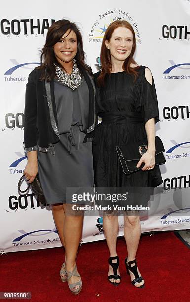 Television personality Rachael Ray and actress Julianne Moore attends the 2010 Comedy for a Cure to benefit the Tuberous Sclerosis Alliance at...