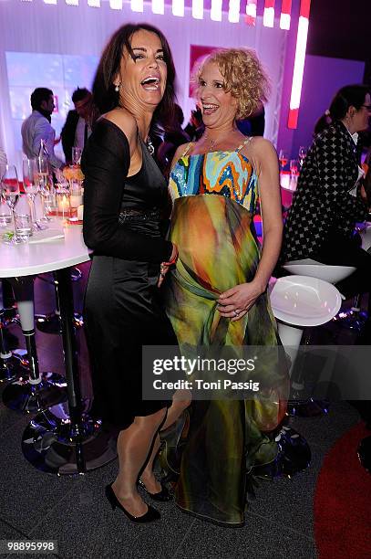 Actress Gerit Kling and actress Heike Kloss attend the 'OK! Style Award 2010' at the British embassy on May 6, 2010 in Berlin, Germany.