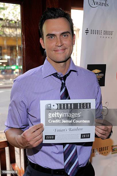 Actor Cheyenne Jackson attends the 2010 Drama Desk Award nominees cocktail reception at Churrascaria Plataforma on May 6, 2010 in New York City.