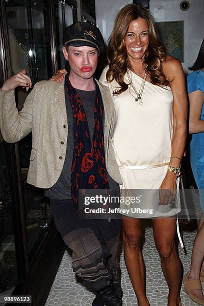 Richie Rich and Kelly Bensimon attend the opening cocktail party for the Limelight Marketplace on May 6, 2010 in New York City.